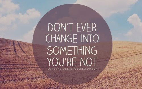 be yourself