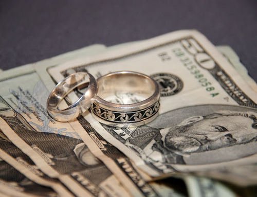 Wedding rings and money