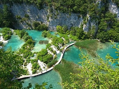 The plitvice lakes back in Croatia