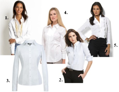 White button down shirt