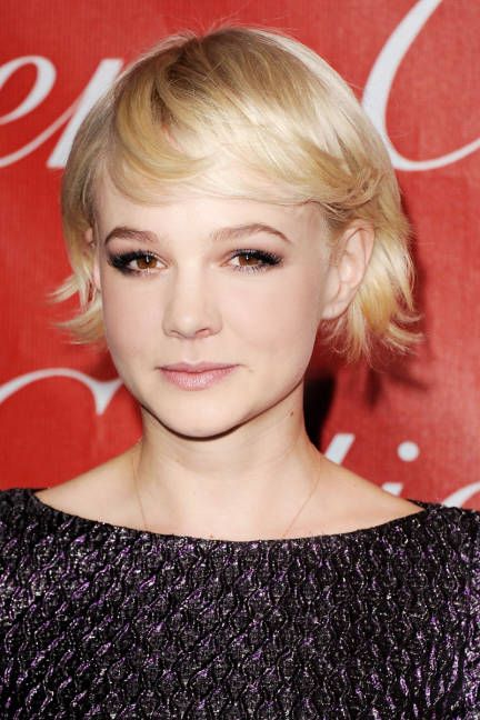 Carey Mulligan Side Swept Bangs: Short Flicks