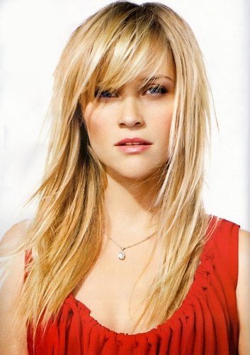 Reese Witherspoon Side Swept Bangs: Ruffled and Chic