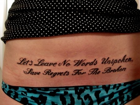 Bikini Line tattoo