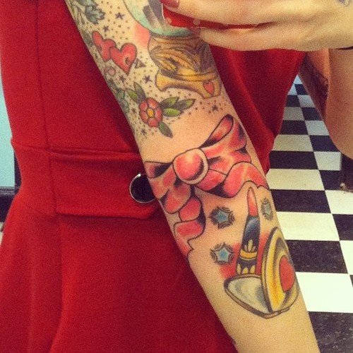 Middle Arm Elbow tattoo