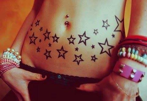 Stomach tattoo
