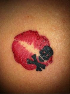 Lips and Skulls - Wrist Piece