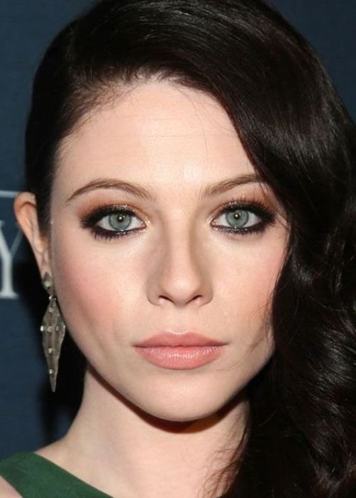 Celebrities with black hair and green eyes