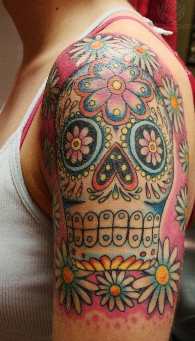 Sugar Skull - Shoulder Piece