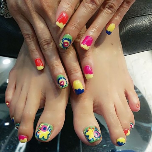 toe nail design