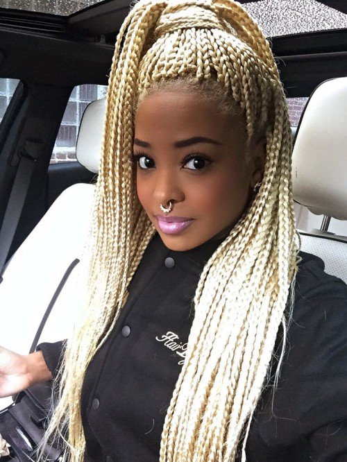 50 Trendy Box Braids Hairstyles | herinterest.com/ - Part 2