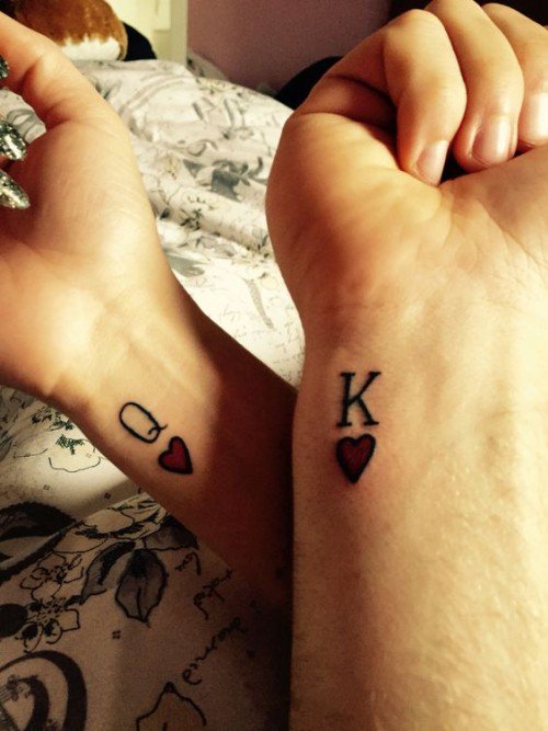 50 King And Queen Tattoos For Couples Herinterest Com