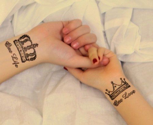 50 King And Queen Tattoos For Couples Herinterest Com