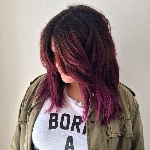 40 Purple Balayage Looks Herinterest Com