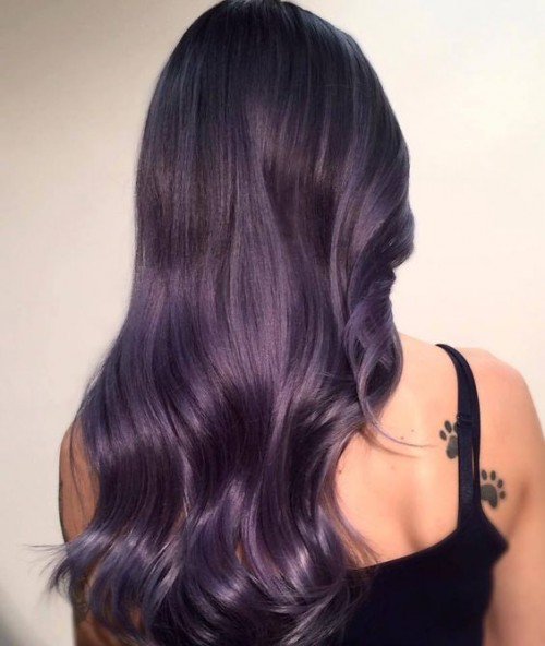 40 Purple Balayage Looks Herinterest Com