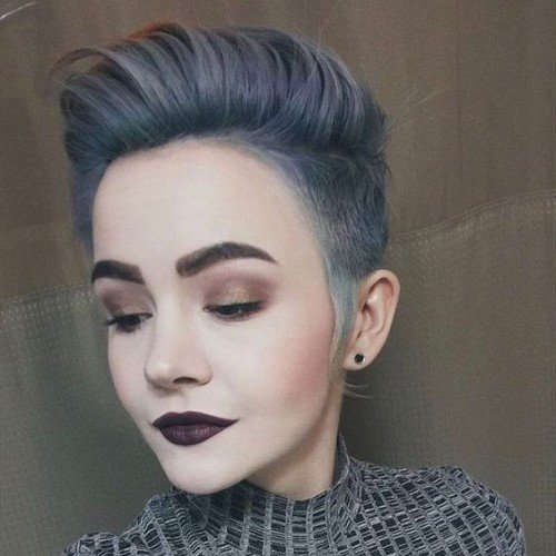 Shaved Side Haircut Girl