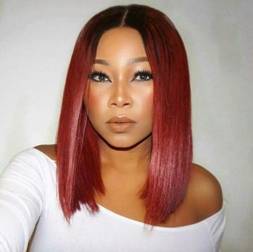 long bob haircut black girl