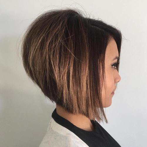 bob haircut stacked