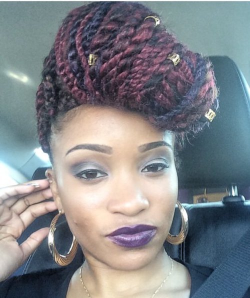 40 Twist Hairstyles for Natural Hair 2017 25
