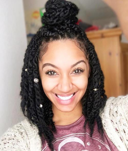40 Twist Hairstyles for Natural Hair 2017 7