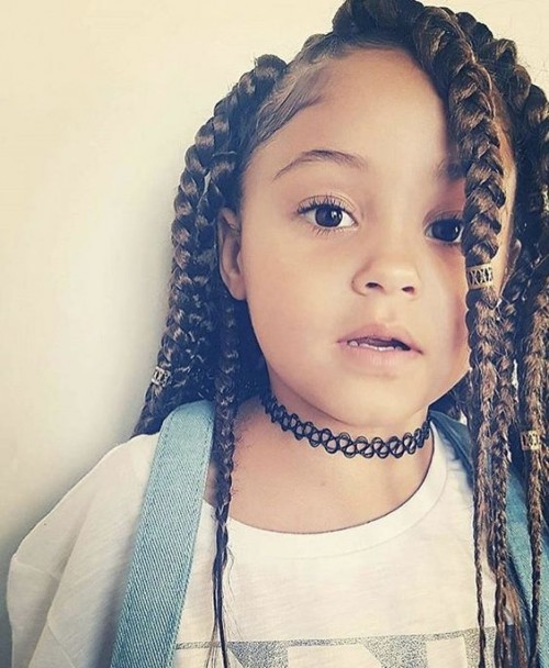 Black Little Girl Braided Hairstyles 2015