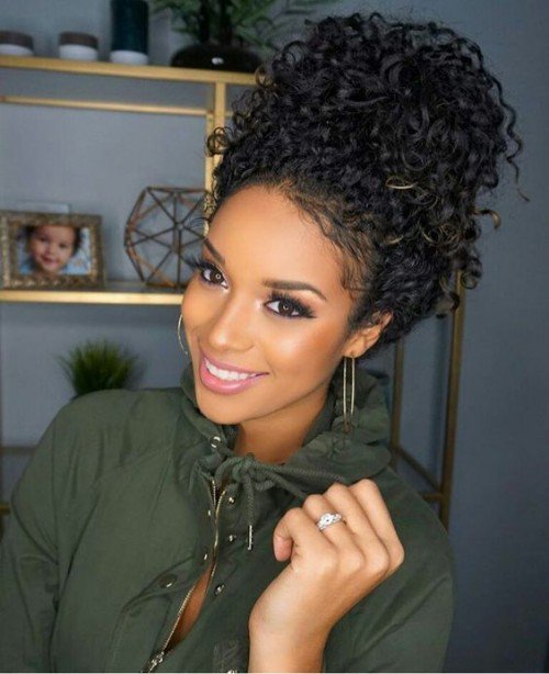 40 Updo Hairstyles For Black Women 2017 Herinterest Com