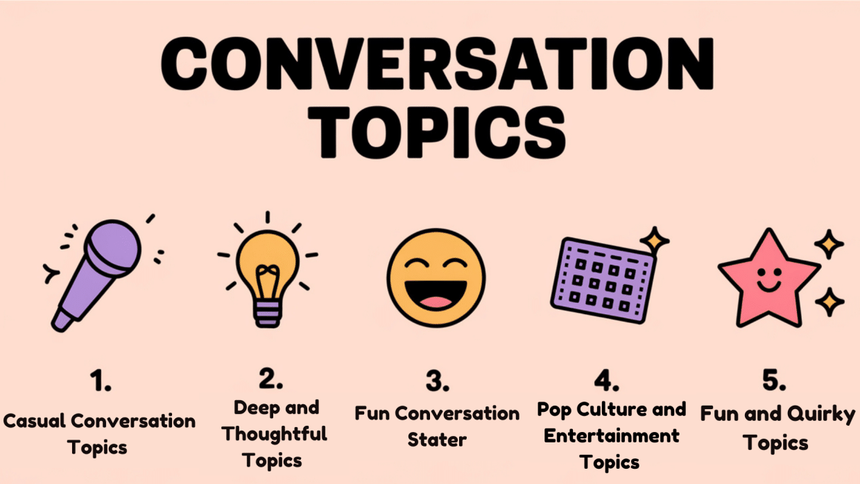 Categories of Fun Conversation Topics