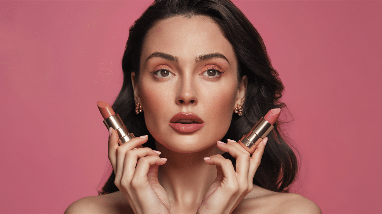 Warm_Peach_vs_Cool_Pink_Lipstick_Test