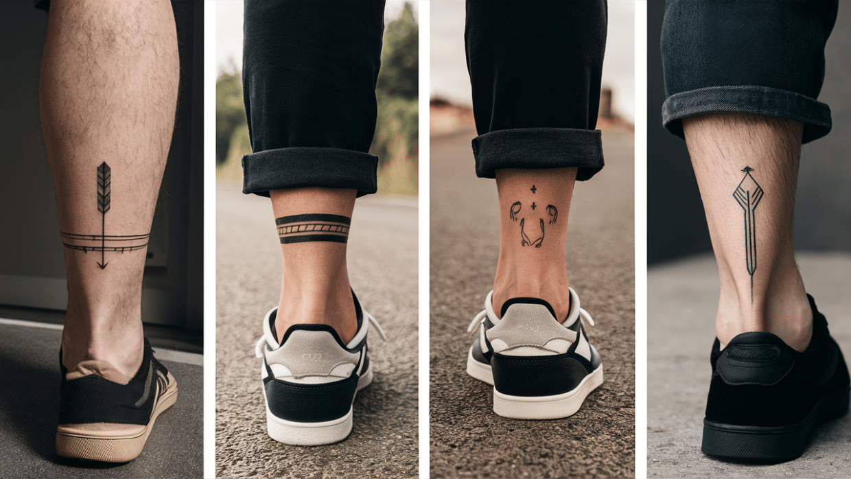 simple leg tattoos for guys