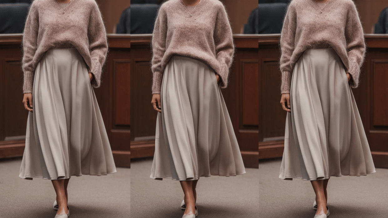Soft Sweater and Midi Skirt