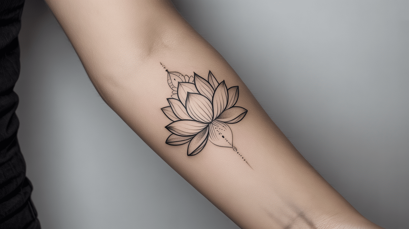 Bold Lotus Mandala Ink