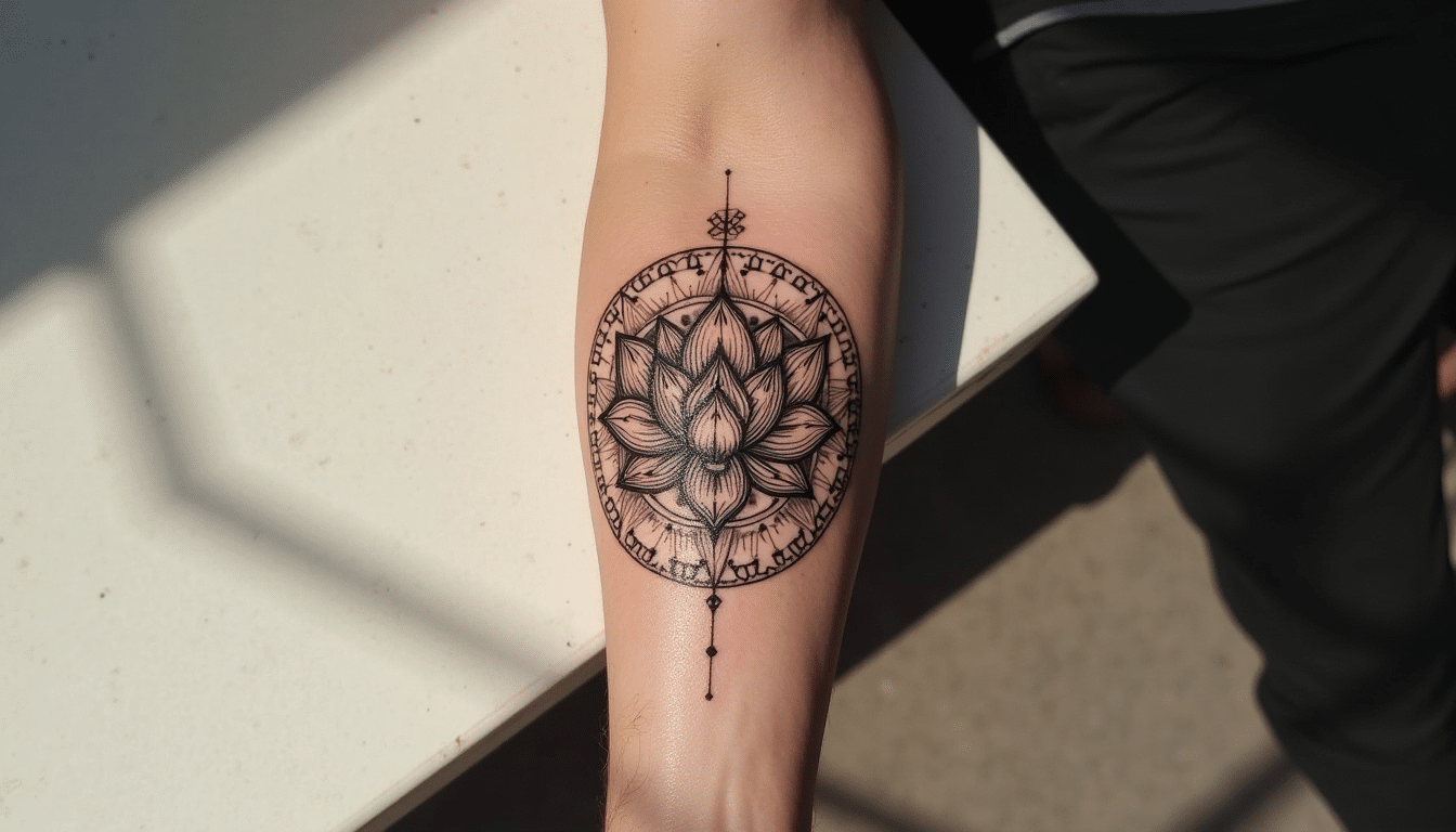 Geometric Lotus Mandala