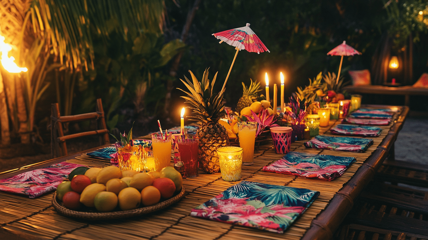 Tiki Party Table